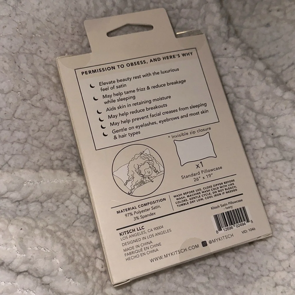 New /kit •sch/ Standard size the satin‎ pillowcase